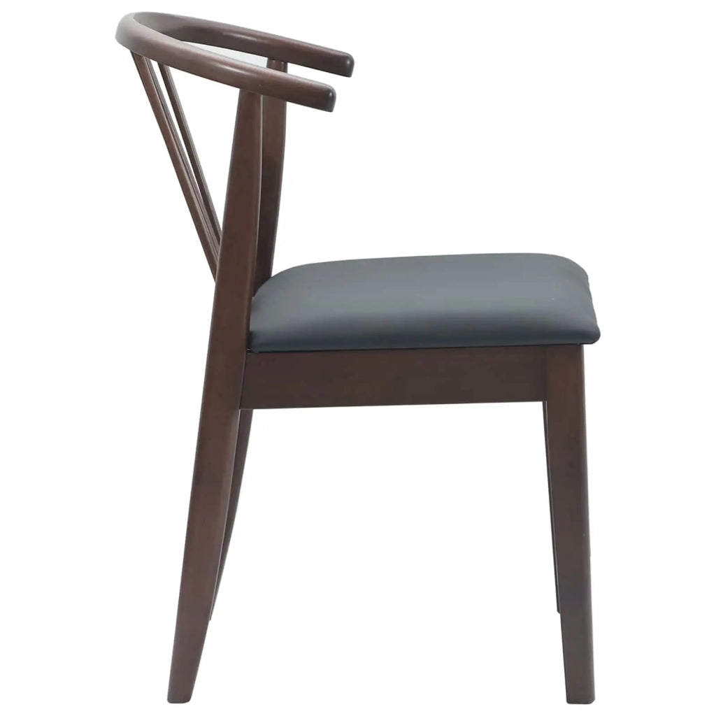 Sedia da pranzo 2 pcs Marrone chiaro e nero 42020394