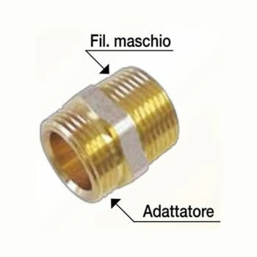 Dritto maschio d.1/2  x 1/2  uni ko art.800 b08wz431mt