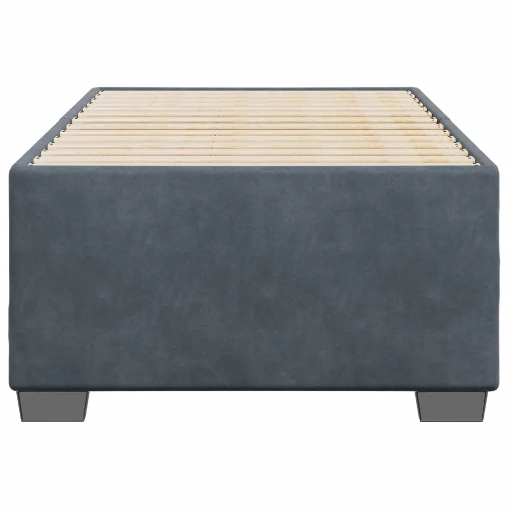 Giroletto senza Materasso Grigio Scuro 100x200 cm Velluto 3284614