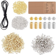 Armband DIY con Codice Morse - 2000 Stuks Materiali per Armband - Armbandi Flessibili Intrecciati - Inclusa Carta di Decodifica - Set Completo per Gioielli