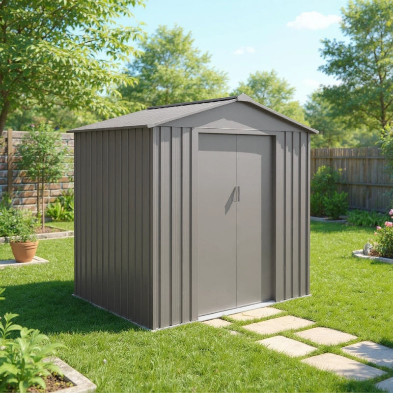 Casetta da giardino in metallo â€“ MJ 6 x 4 - 2,43 mÂ² - Antracite
