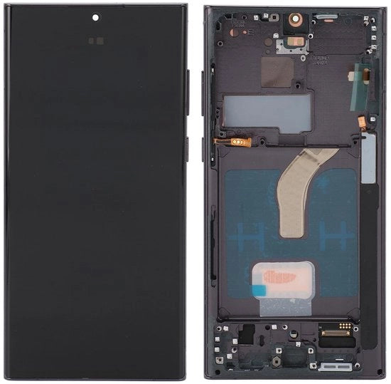 Schermo LCD di Ricambio - Display OLED - Touchscreen Digitizer - Incluso Kit di Riparazione - Adatto per S22 Ultra - Perfetta Compatibilità