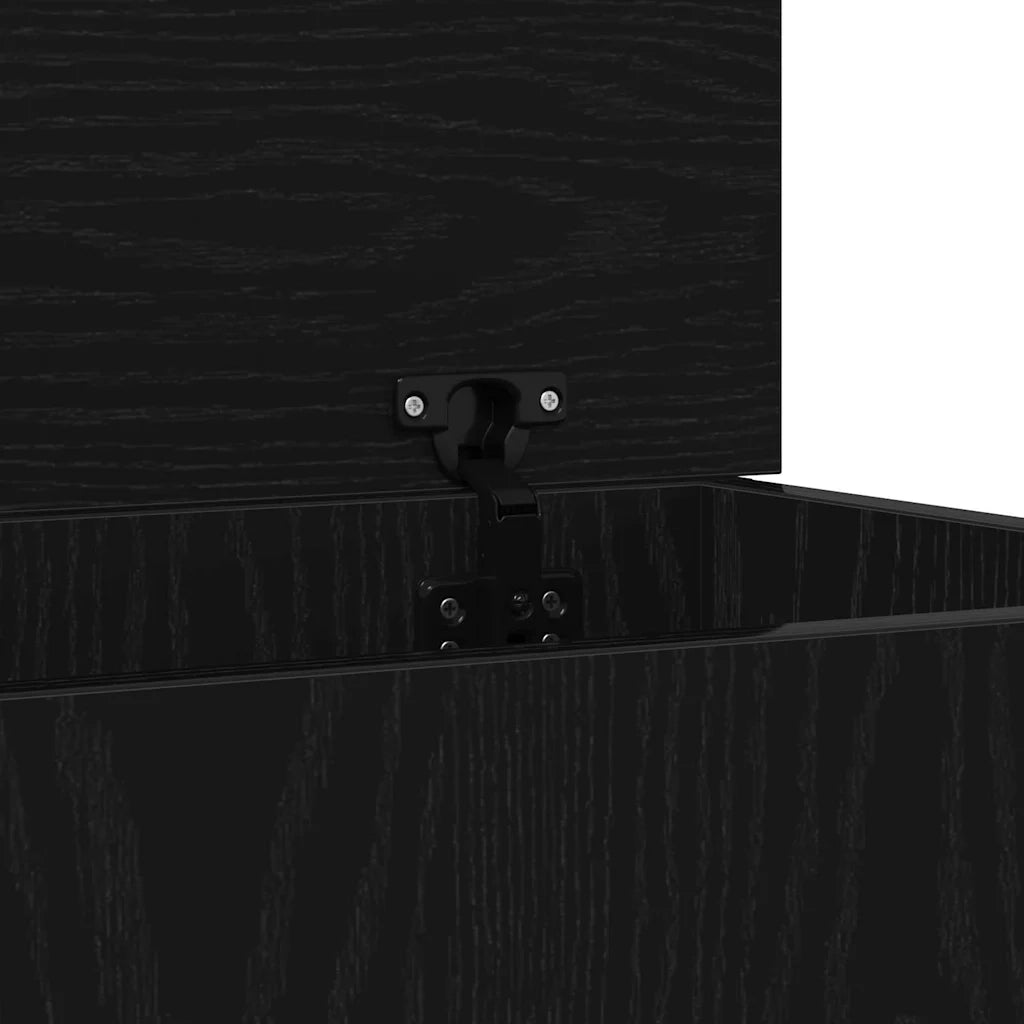Scatola di Stoccaggio Rovere nero 70 x 40 x 38 cm 862826