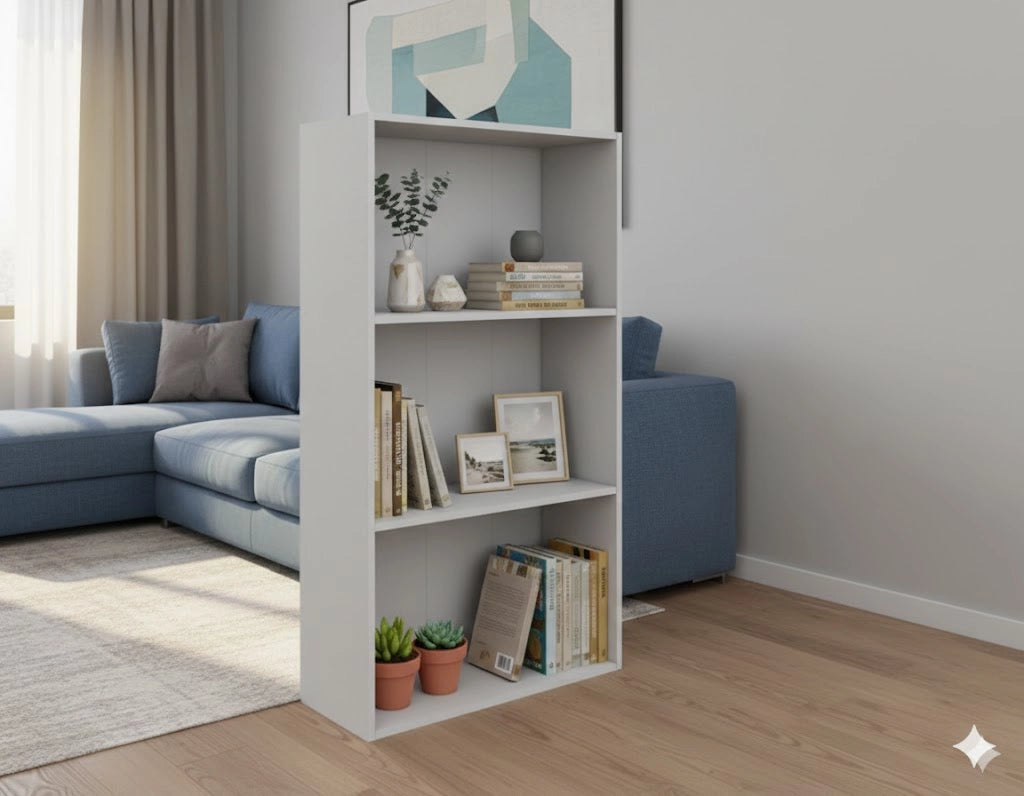 LIBRERIA 2 RIPIANI 50X22,8X95 CM BIANCO- 1,0 pz
