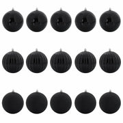 Set di Palle di Natale 15 pz-Decorazioni natalizie Nero Plastica