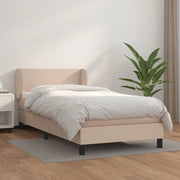 Giroletto a Molle con Materasso Cappuccino 90x190 cm Similpelle cod mxl 62840