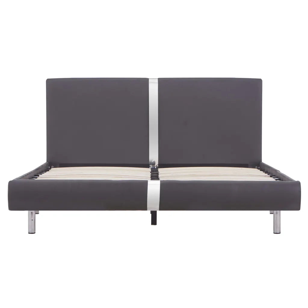Giroletto senza Materasso Grigio Similpelle 140x200 cm 280838