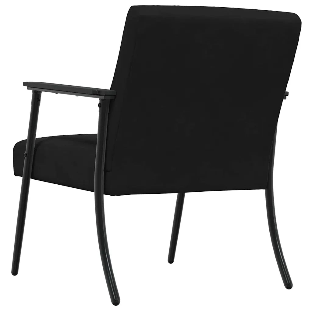 Divano Sedia-Poltrona-Poltroncina Nero Velluto 793590