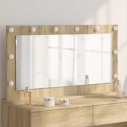 Specchio da Toeletta Rovere Sonoma MDF, Vetro 100 x 55 x 18 cm
