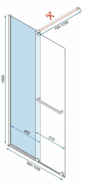 Perete Doccia Rea Cortis Gold 100
