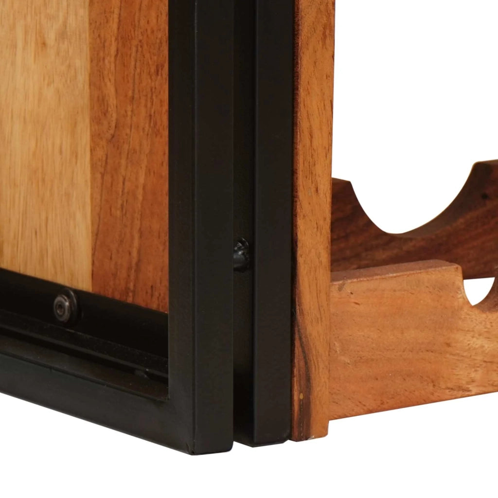 Portabottiglie Marrone 80 x 45 x 33 cm Legno di Acacia Massello CFW7287807