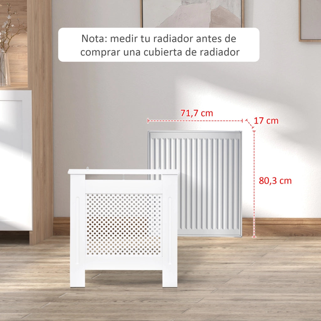 Copriradiatori con Ripiano ¨C zephmum ¨C 78x19x82 cm Bianco