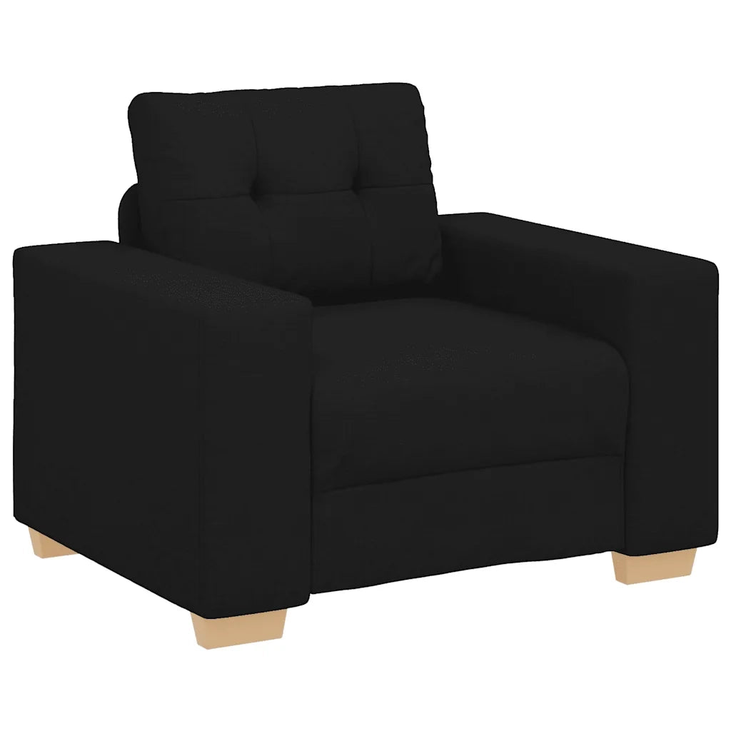Divano Sedia-Poltrona-Sofa Relax Nero 60 cm in Tessuto