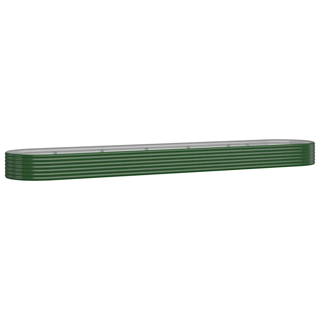 Letto Giardino Acciaio Zincato 507x100x36 cm Verde 319008