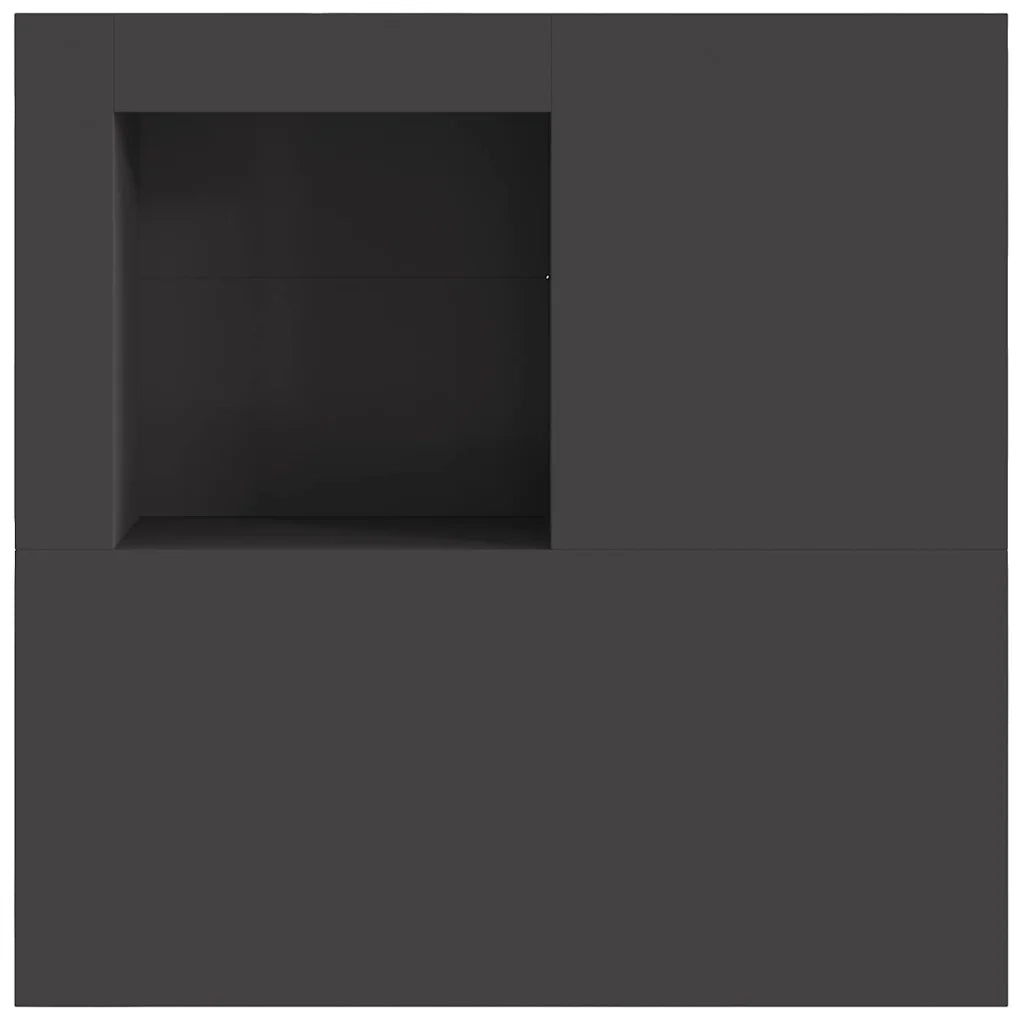 Focolare Nero 100 x 100 x 30 cm Acciaio CFW5935091