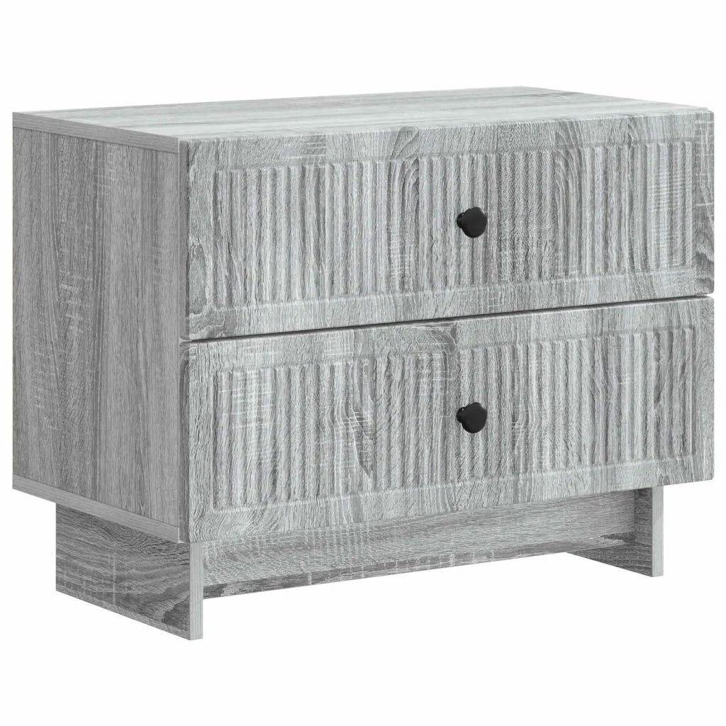 Armadio da Notte con cassetto Grigio Sonoma 62 x 34,5 x 47,5 cm