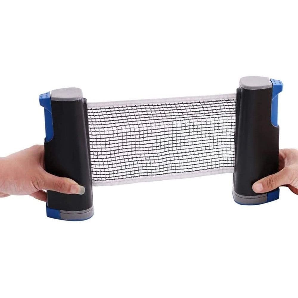 Trade Shop - Set Racchette Ping Pong Con Staffa A Rete Retrattile Morsetti Palle Pali Tennis -