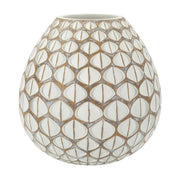 Vaso Decorativo Istanbul, Bianco, Poliresina, 27x27x27 cm