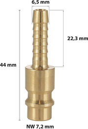Connettori di aspirazione a iniezione per motori con diametro di connessione 6,5 mm, compatibile con aspirazione a iniezione, diametro del tubo 7,2 mm