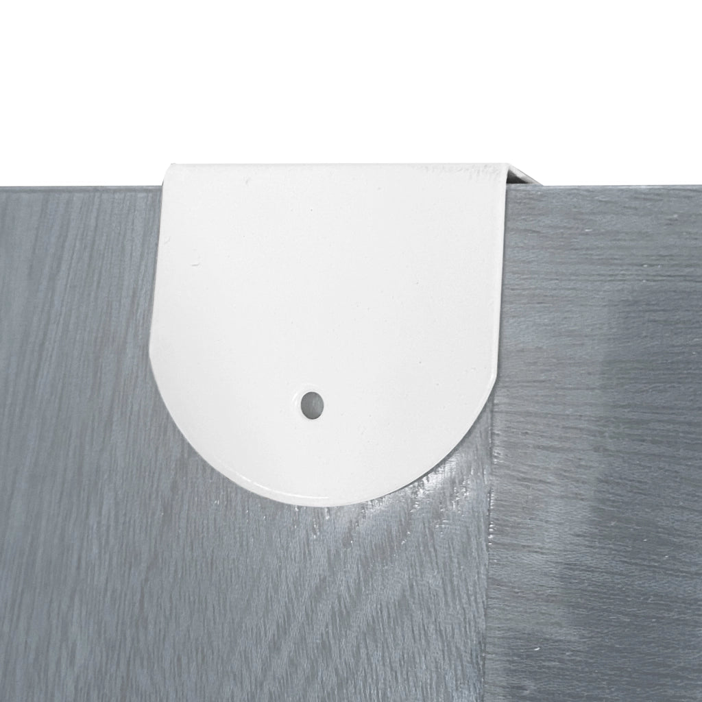Scarpiera sospesa su porta in metallo 36 paia Nyana Home 172x58x18 cm Bianco