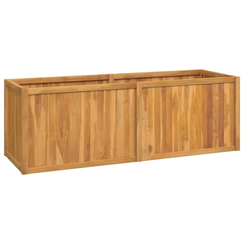 Letto da Giardino Rialzato 150x50x50 cm Legno Massello di Teak 362663