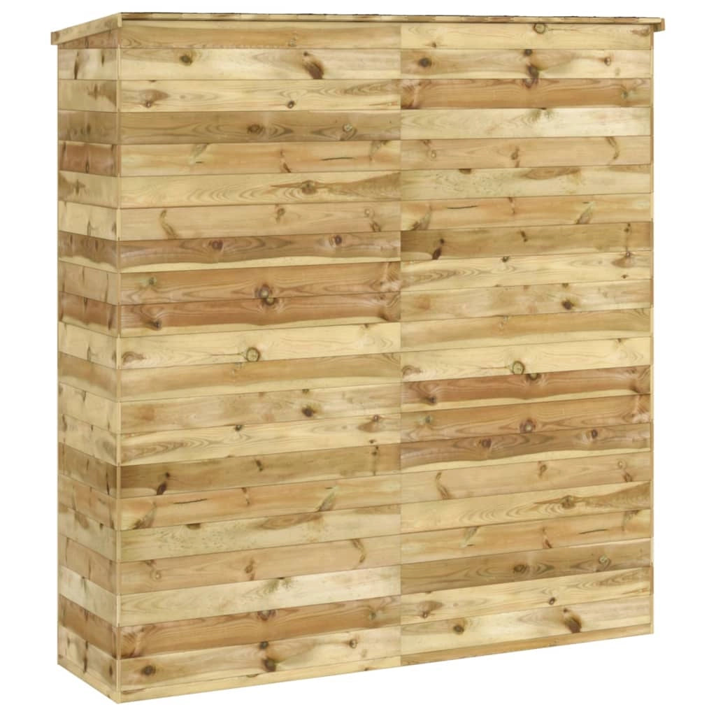 Casetta da giardino cabina ripostiglio casetta da esterno robusta casetta per attrezzi 163 x 50 x 171 cm legno massello di pino marrone 02_0022404