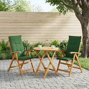 Sedie da giardino reclinabili 2 pz Naturale 42041432