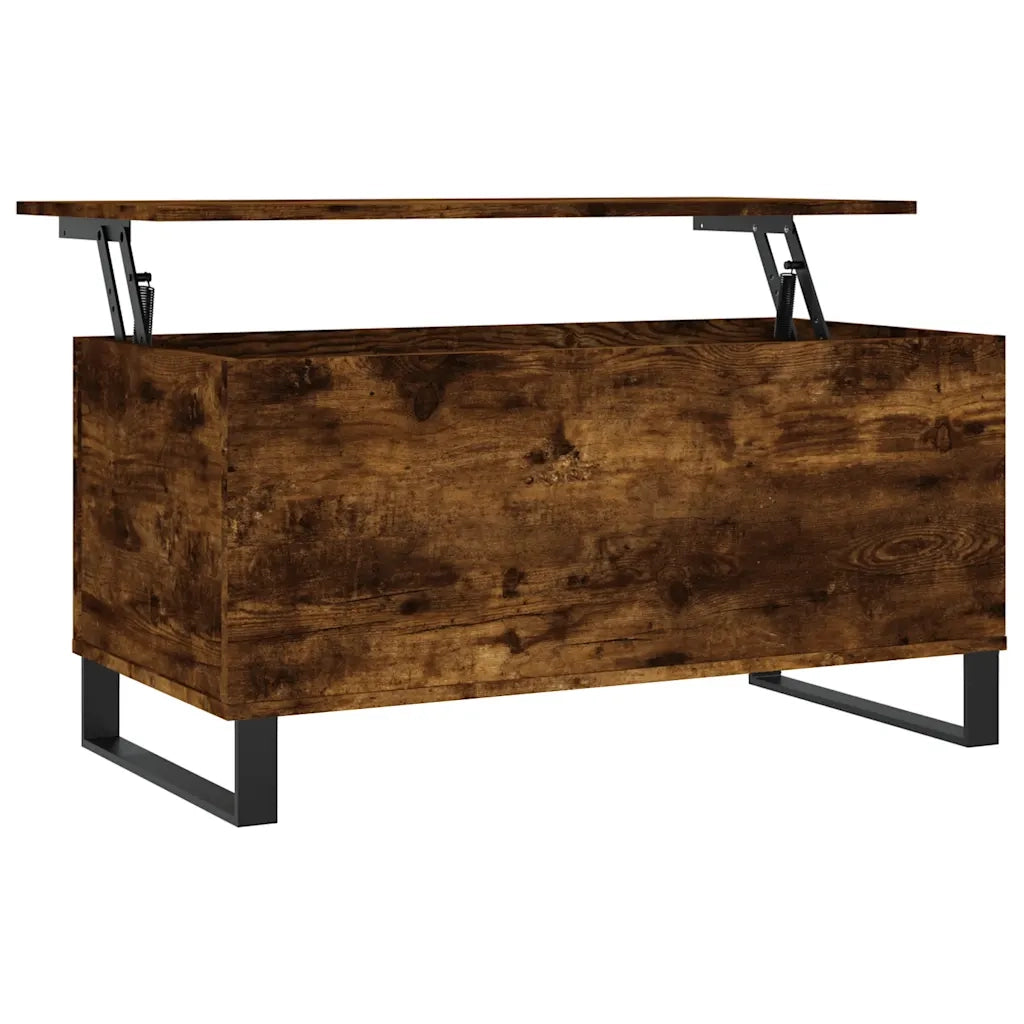 Tavolino da salotto | Tavolino da caff¨¨ | Tavolino da Soggiorno Rovere Fumo 90x44,5x45 cm Legno Multistrato