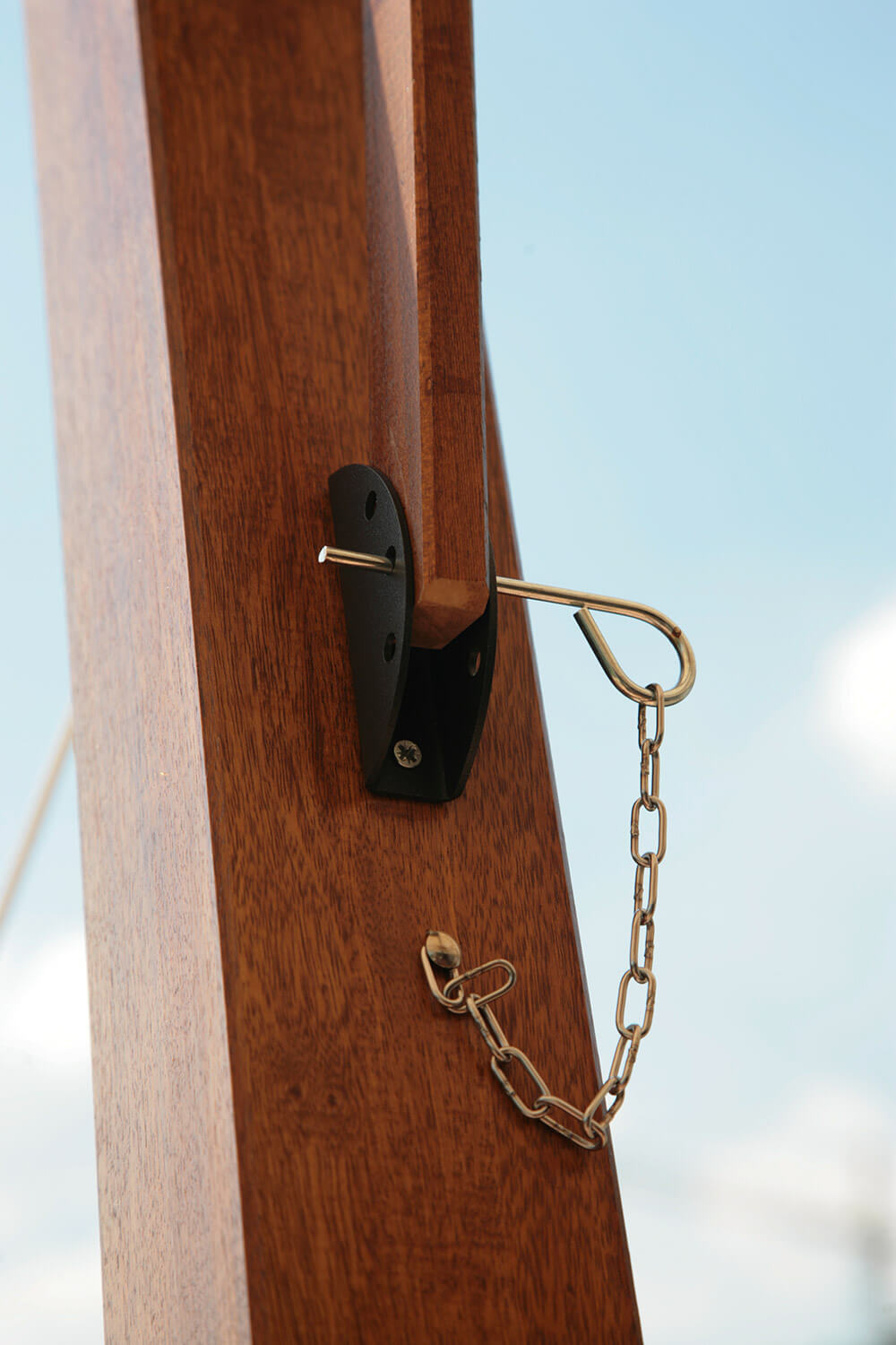 Ombrellone da Giardino Decentrato 3x3m in Legno Telo in Acrilico con Balza Danieli San Francisco Ecrù