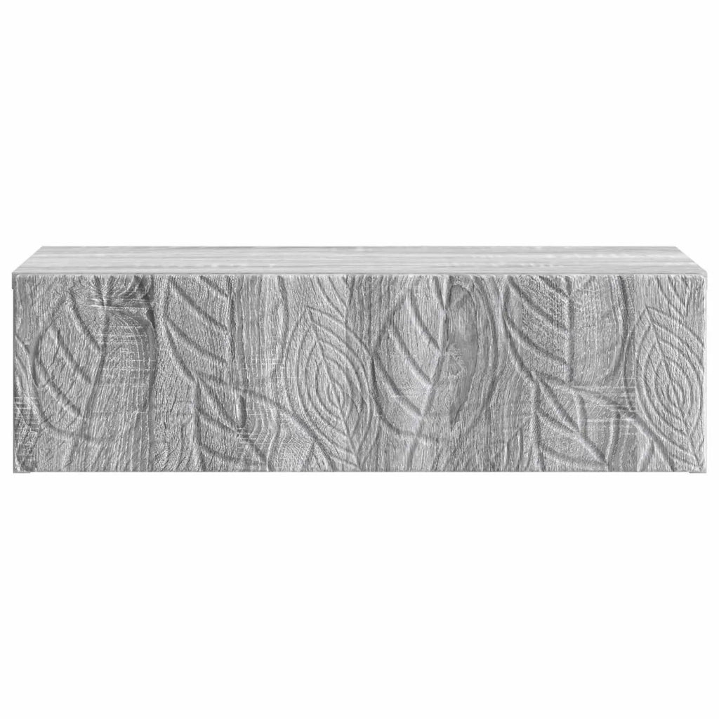 Tavolino da Parete Laterale 59 x 34,5 x 17 cm Sonoma grigio 898831