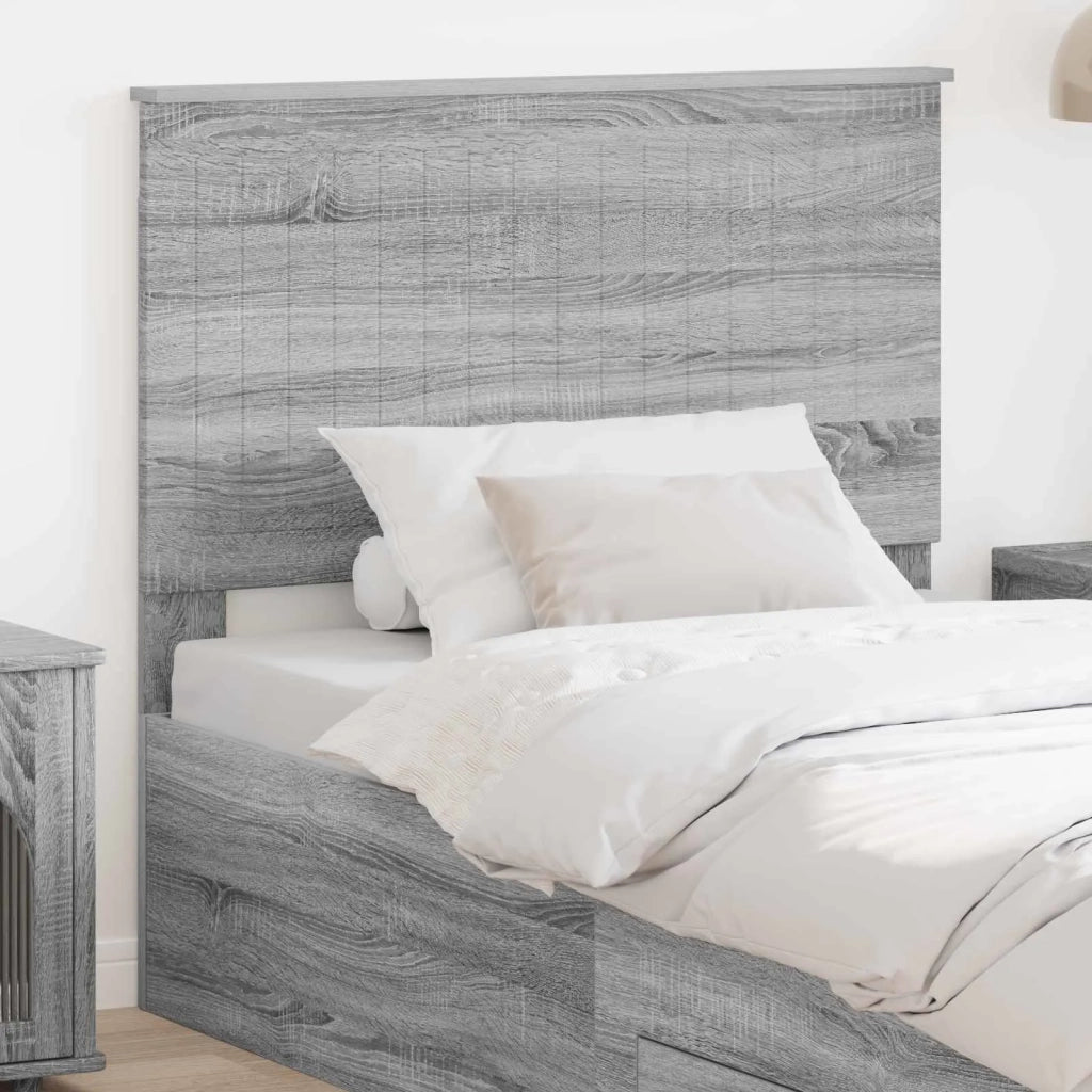 Testiera | Testata con Testiera | Testata Grigio Sonoma 100 cm Legno multistrato