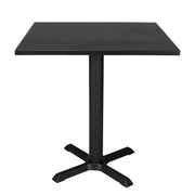 Tavolo bar quadrato 70x70 nero, tavolo da esterno - Kevin - TQ10-7.7KE