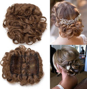 Elastico per chignon per acconciature alzate per capelli laccio lattizio elastico per capelli sintetico.