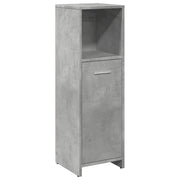 Mobiletto da bagno dal design moderno con pratico spazio contenitivo 30 x 30 x 95 cm in legno grigio cemento 02_0050716
