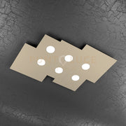 PLATE PLAFONIERA 6 LUCI SABBIA 1129-PL6 R-SA