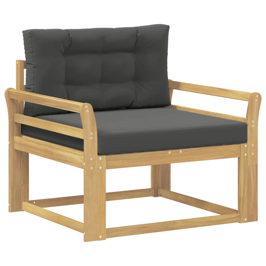 Divano centrale per esterno-Divano componibile Poliestere Bianco 960717
