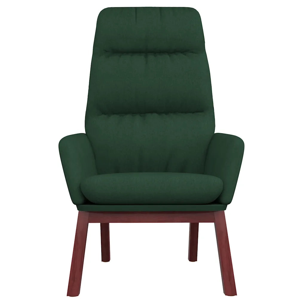 Sedia Relax Verde Scuro in Tessuto 341164
