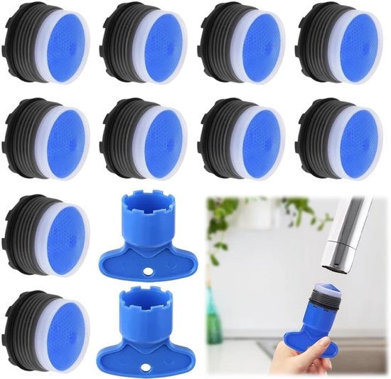 Filtro e Bubbler per cucine e camere da lavaggio - Accessorio per rubinetto M16.5 con due chiavi di spinta