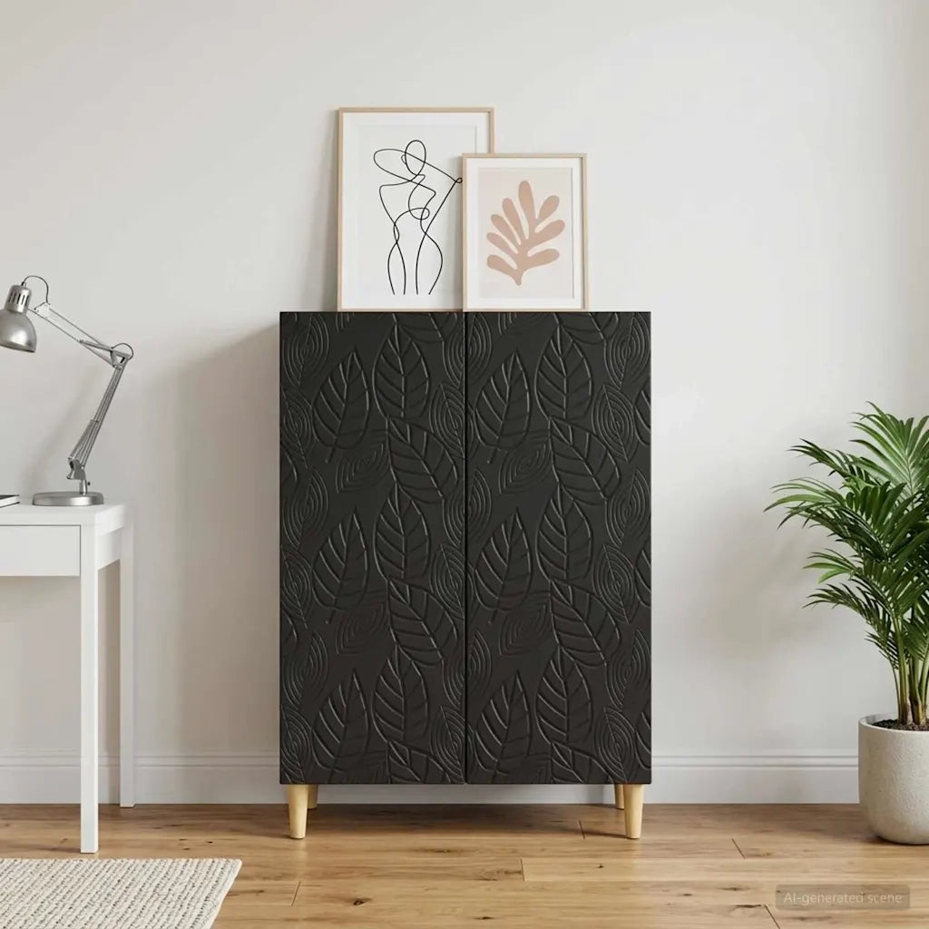 Credenza Nero 66 x 34,5 x 90 cm Legno ingegnerizzato 895046