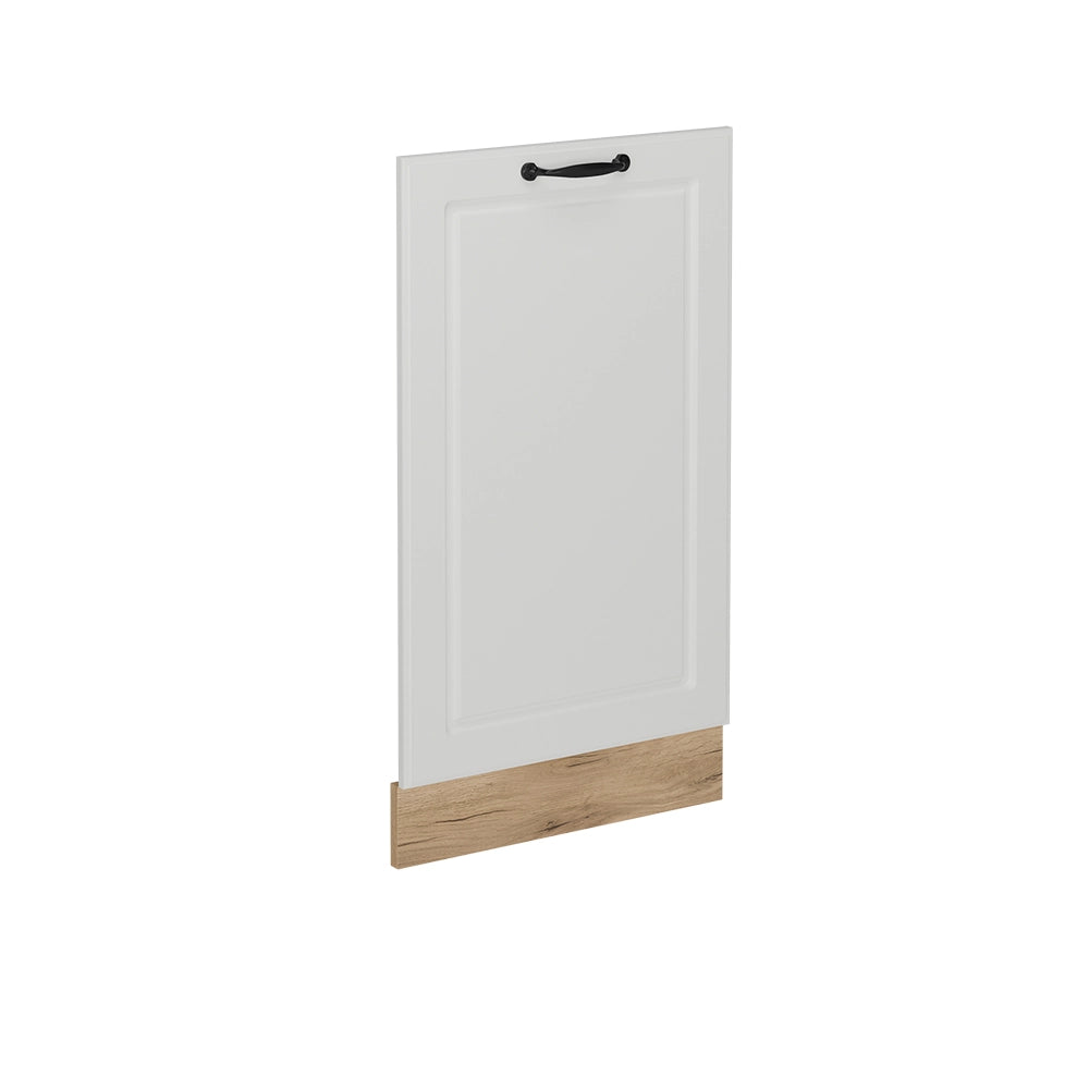 Pannello frontale della lavastoviglie R-Line Bianco rustico/Rovere dorato 45 cm senza piano di lavoro Vicco
