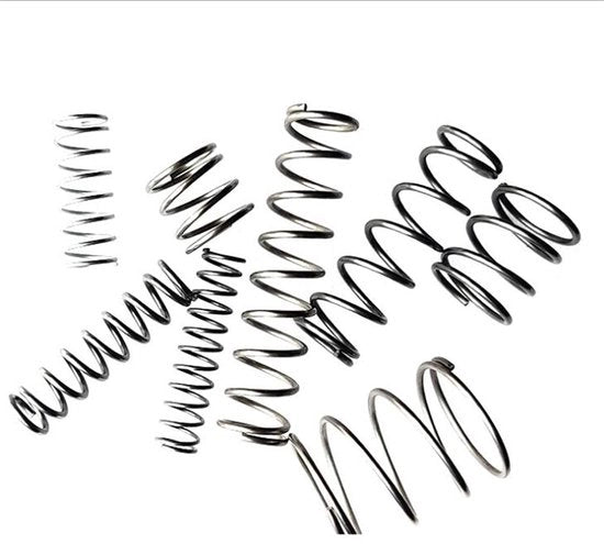 Veri in acciaio inossidabile comprimibili - Nastro di allungamento argentato - 10 pezzi - Diametro del filo 0,6mm - Adatto per elettronica e utensili