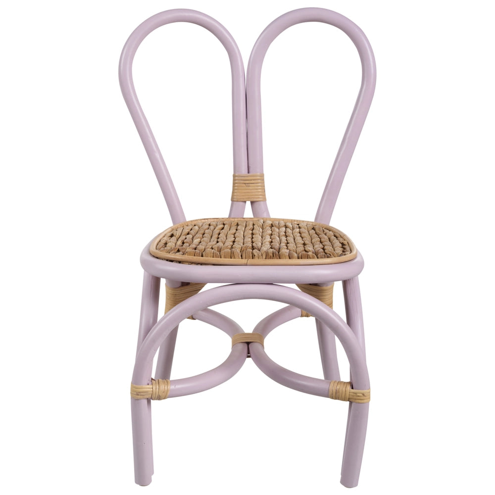 Sedia per bambini in rattan naturale Viola Giardino Outdoor Indoor Boho Fatto a mano