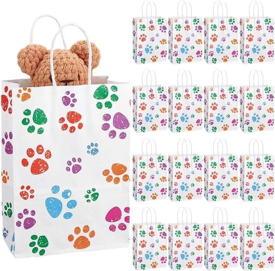 Pacchi di Regalo per Cani Festa - 20 Stuks - 20,6 x 14,7 x 7,9 cm - Adatto per Cani - Blu