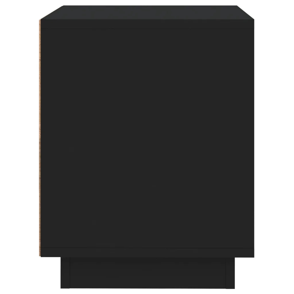 Comodini 2 pz Neri 44x35x45 cm in Legno Multistrato 819839