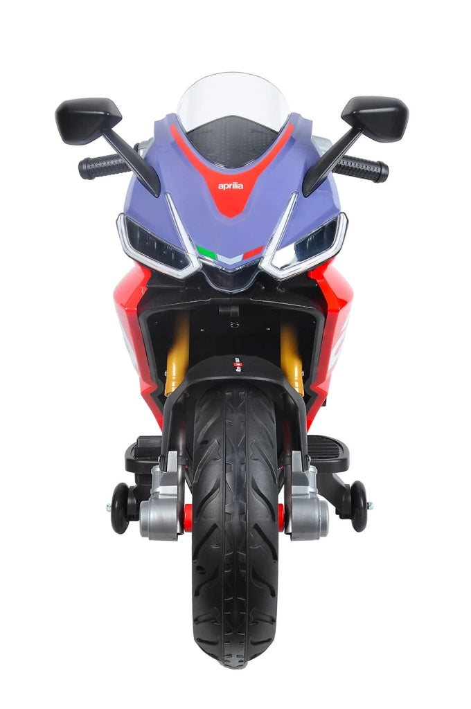 Moto Elettrica per Bambini Licenza Ufficiale Aprilia RS660 12V 3,5Ah Rosso