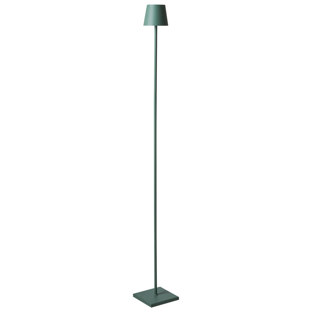 Lampada da terra in ferro verde per interni e per esterni stile moderno