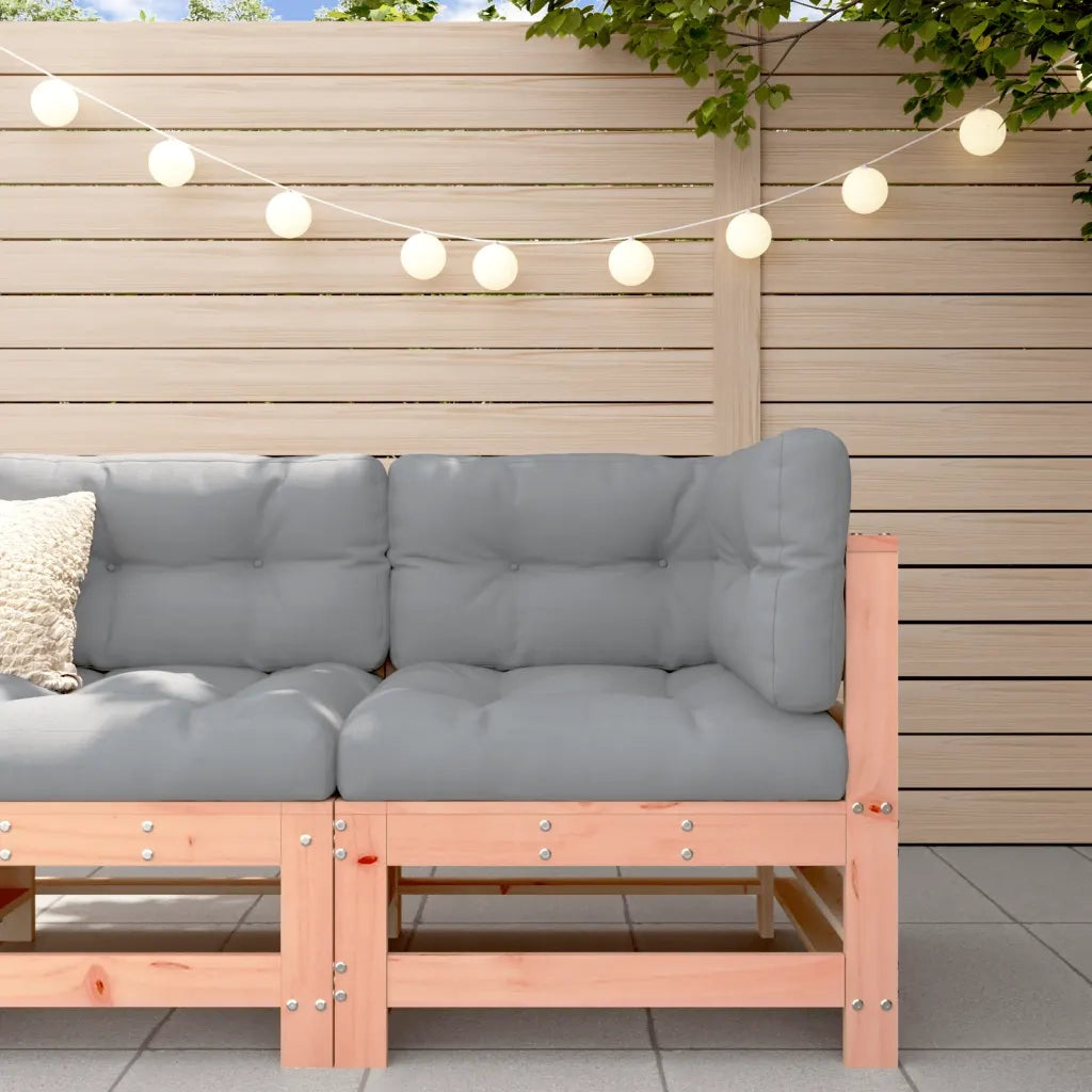 Divano Angolare da Giardino-Sofa da Giardino-Divanetto da esterno in Legno Massello di Douglas 532016
