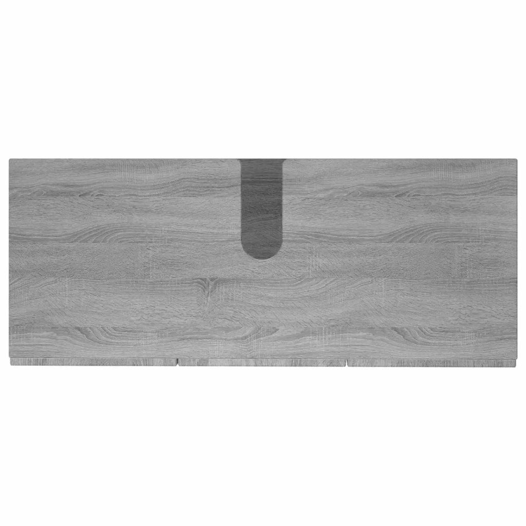 Set mobili da bagno 3 pz Sonoma grigio Legno ingegnerizzato 3433061