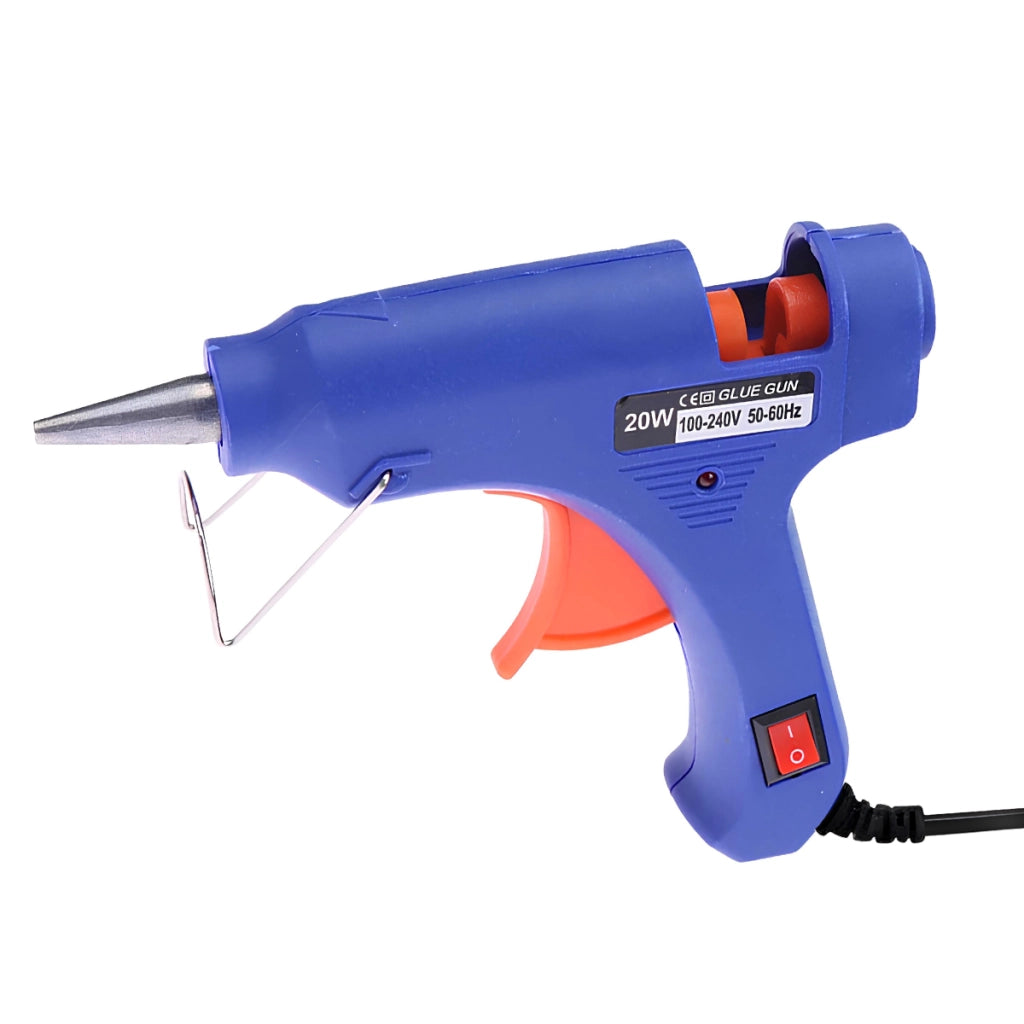 Mini Pistola Colla a Caldo 20W per Bricolage e Decorazione Compatta Blu Avizar
