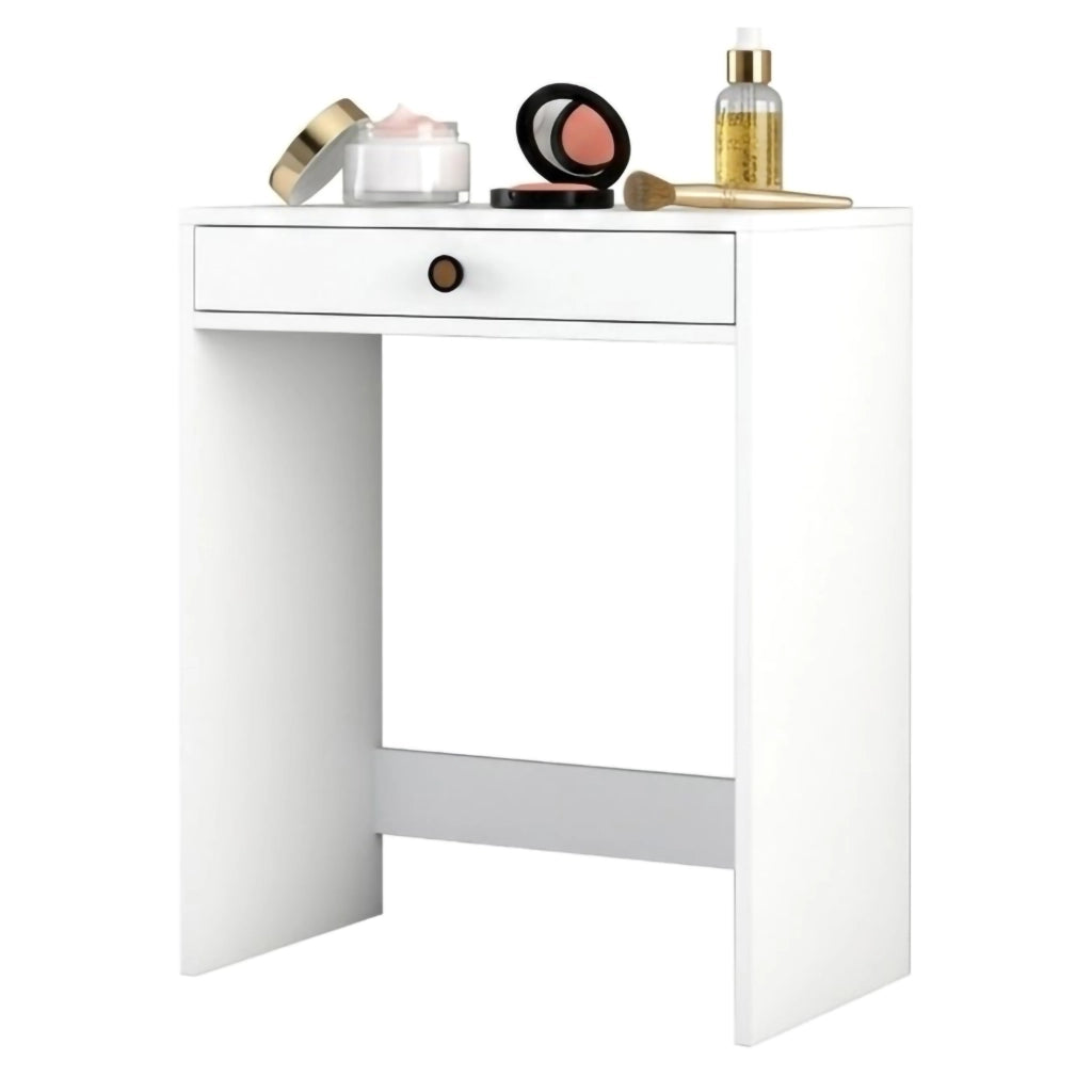 Mobile da Trucco Carde, Toeletta Specchio Incluso, 70x85x40h cm Bianco